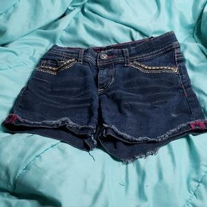 Jordache Girls Distressed Jean 5 pocket Shorts